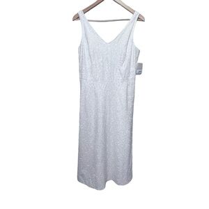 Melrose Off White Embroidered Floral Vneck Maxi Dress Size 8